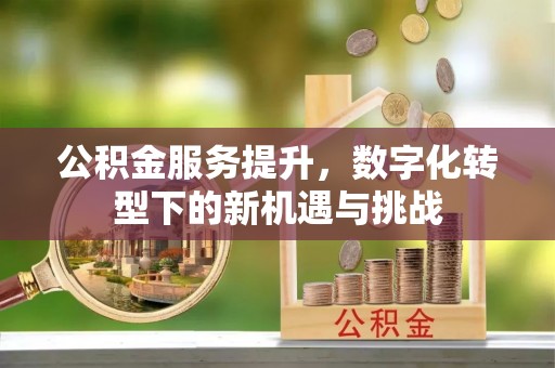 四会公积金服务提升，数字化转型下的新机遇与挑战